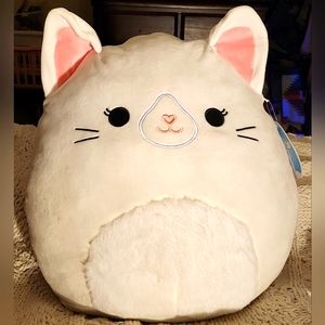 16" X-Large Kelsey White Cat Squishmallows HTF New!